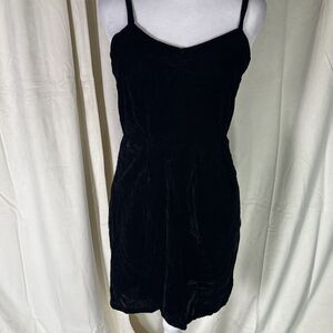 Tulle Brand Black Velvet Whimsigoth 90s Grunge Mini Coquette Dress Size Medium